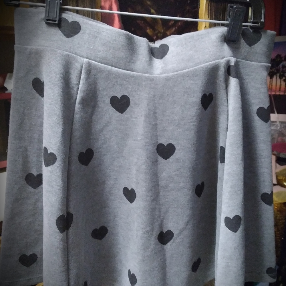 Skirt with hearts